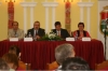 Az elnökség: Dr. Zsoldos Ferenc alelnök,Várkonyi Zsolt jegyző, dr. Korhecz tamás elnök és Borsos Csilla alelnök